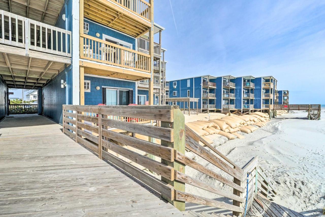 North Topsail Condo - Steps To Beach! Норт Топсейл Бийч Екстериор снимка